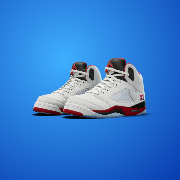 Air Jordan 5 Retro OG 'Black Tongue/Fire Red'